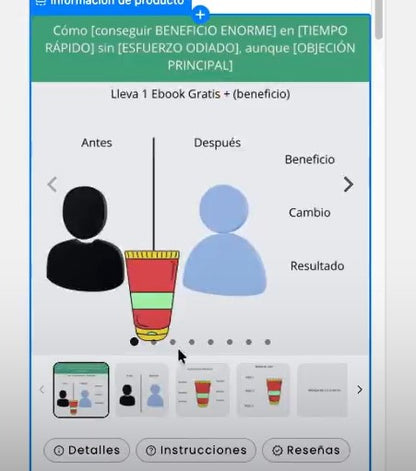Producto + Oferta + Solución al punto de dolor
